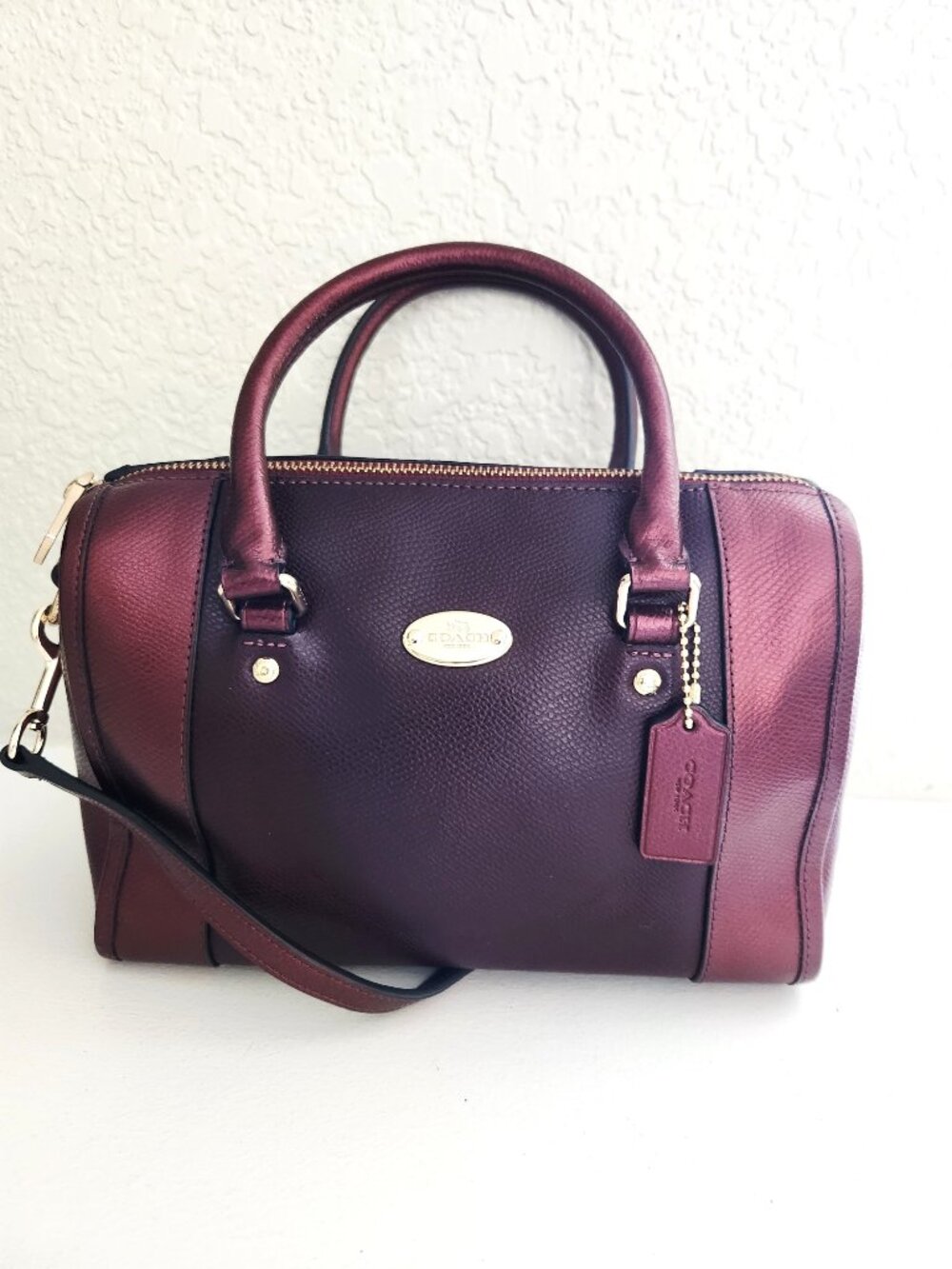 Euc Coach Mini Bennett Two-Tone Leather Crossbody Bag - Picture 3 of 12